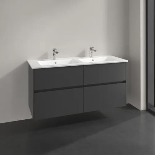 Bild von VILLEROY BOCH Collaro Waschbeckenunterschrank, 4 Auszüge, 1261 x 610 x 480 mm, Graphite #C14700VR