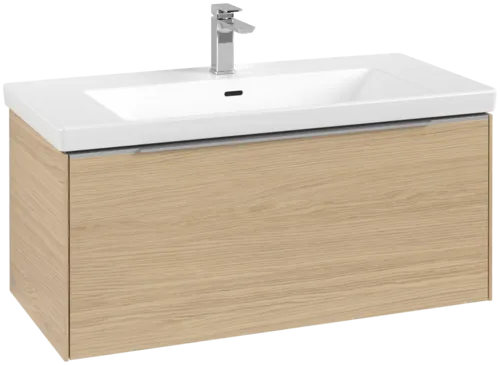 Picture of VILLEROY BOCH Subway 3.0 Vanity unit, with lighting, 1 pull-out compartment, 973 x 429 x 478 mm, Nordic Oak #C569L0VJ