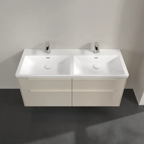 Bild von VILLEROY BOCH Subway 3.0 Waschbeckenunterschrank, mit Beleuchtung, 4 Auszüge, 1272 x 576 x 478 mm, Cashmere Grey #C568L2VN