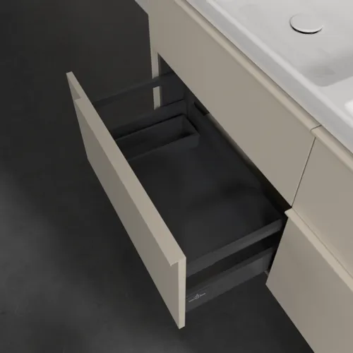 Bild von VILLEROY BOCH Subway 3.0 Waschbeckenunterschrank, mit Beleuchtung, 4 Auszüge, 1272 x 576 x 478 mm, Cashmere Grey #C568L2VN