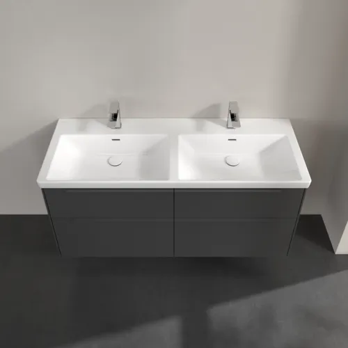 Obrázek VILLEROY BOCH Subway 3.0 Vanity unit, s osvětlením, 4 výsuvy, 1272 x 576 x 478 mm, grafitová barva #C568L2VR