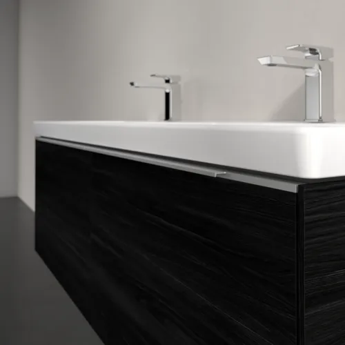 VILLEROY BOCH Subway 3.0 Waschbeckenunterschrank, 2 Auszüge, 1272 x 429 x 478 mm, Black Oak #C56700AB, Bild 5