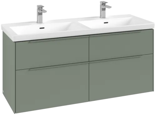 Picture of VILLEROY BOCH Subway 3.0 Vanity unit, 4 pull-out compartments, 1272 x 576 x 478 mm, Soft Green #C56802AF
