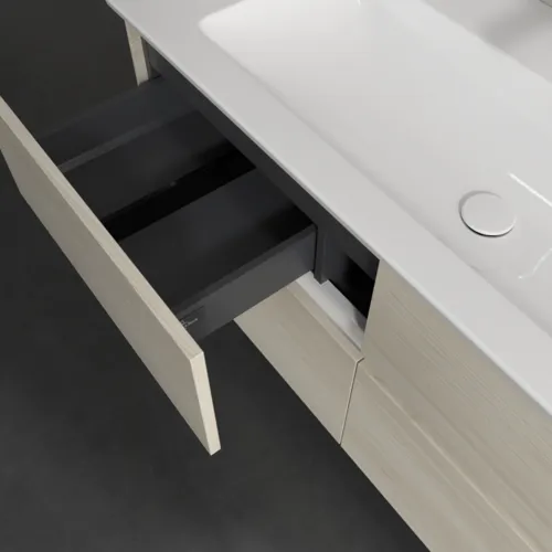 VILLEROY BOCH Collaro Waschbeckenunterschrank, mit Beleuchtung, 4 Auszüge, 1161 x 610 x 480 mm, White Oak #C146B0AA, Bild 8