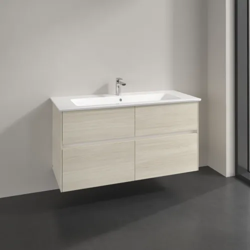 VILLEROY BOCH Collaro Waschbeckenunterschrank, mit Beleuchtung, 4 Auszüge, 1161 x 610 x 480 mm, White Oak #C146B0AA, Bild 2