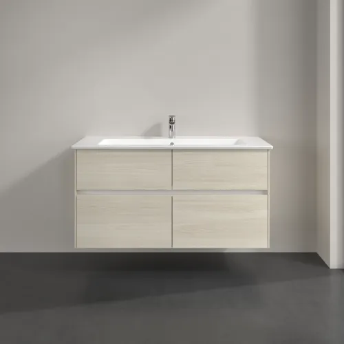 VILLEROY BOCH Collaro Waschbeckenunterschrank, mit Beleuchtung, 4 Auszüge, 1161 x 610 x 480 mm, White Oak #C146B0AA, Bild 3
