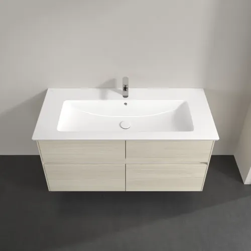 VILLEROY BOCH Collaro Waschbeckenunterschrank, mit Beleuchtung, 4 Auszüge, 1161 x 610 x 480 mm, White Oak #C146B0AA, Bild 4
