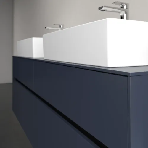 Bild von VILLEROY BOCH Collaro Waschbeckenunterschrank, mit Beleuchtung, 4 Auszüge, 1600 x 548 x 500 mm, Marine Blue / Marine Blue #C137B0VQ