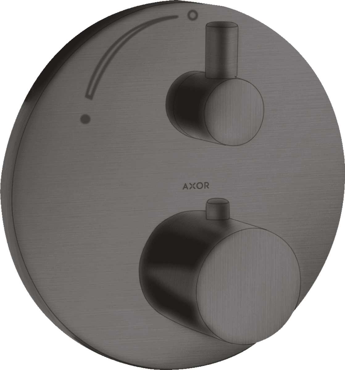 HANSGROHE AXOR Uno Thermostat Unterputz mit Absperrventil #38700340 - Brushed Black Chrome
