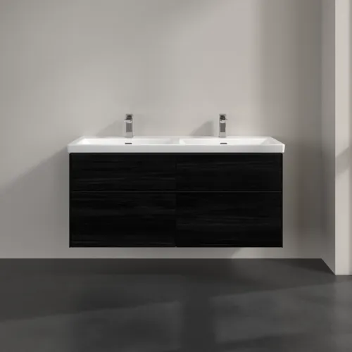 Bild von VILLEROY BOCH Subway 3.0 Waschbeckenunterschrank, 4 Auszüge, 1272 x 576 x 478 mm, Black Oak #C56801AB