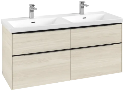 Picture of VILLEROY BOCH Subway 3.0 Vanity unit, 4 pull-out compartments, 1272 x 576 x 478 mm, White Oak #C56801AA