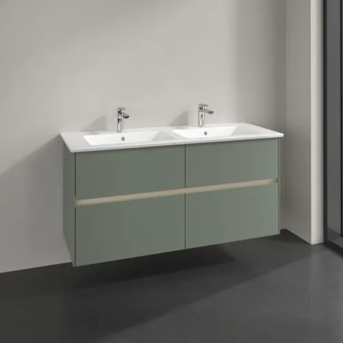 Bild von VILLEROY BOCH Collaro Waschbeckenunterschrank, mit Beleuchtung, 4 Auszüge, 1261 x 610 x 480 mm, Soft Green #C147B0AF