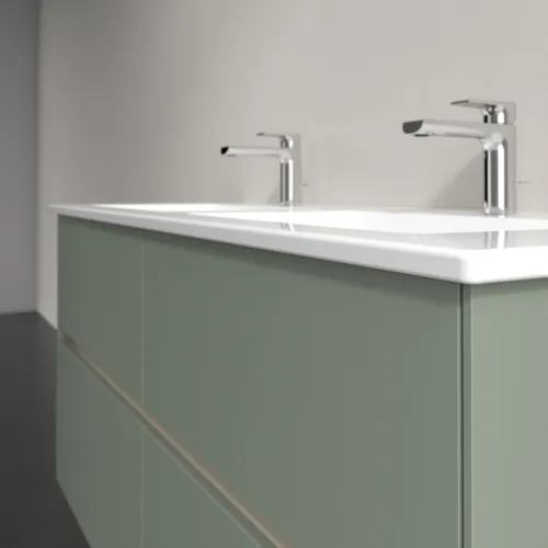 Bild von VILLEROY BOCH Collaro Waschbeckenunterschrank, mit Beleuchtung, 4 Auszüge, 1261 x 610 x 480 mm, Soft Green #C147B0AF