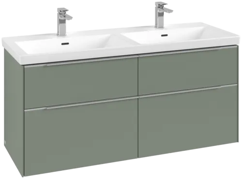 VILLEROY BOCH Subway 3.0 Vanity unit, 4 pull-out compartments, 1272 x 576 x 478 mm, Soft Green #C56800AF resmi