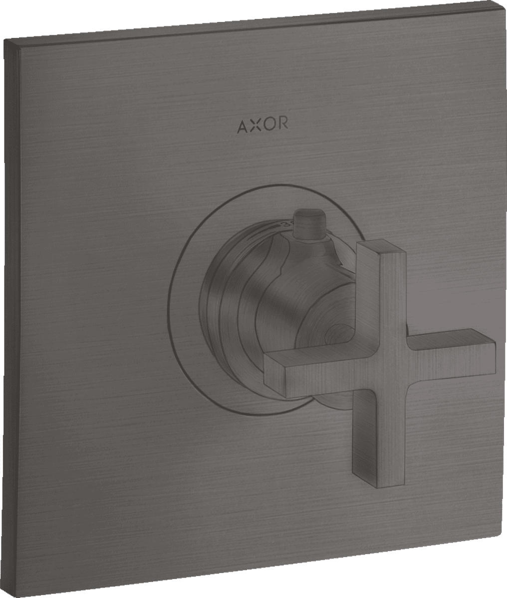 HANSGROHE AXOR Citterio Thermostat HighFlow Unterputz mit Kreuzgriff #39716340 - Brushed Black Chrome