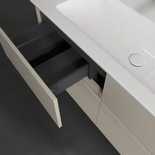 Bild von VILLEROY BOCH Collaro Waschbeckenunterschrank, mit Beleuchtung, 4 Auszüge, 1161 x 610 x 480 mm, Cashmere Grey #C146B0VN