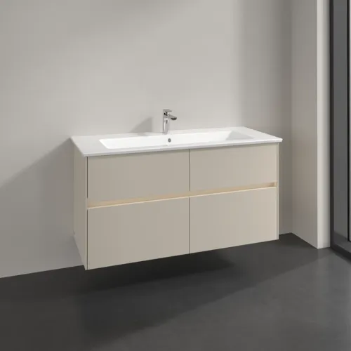 Bild von VILLEROY BOCH Collaro Waschbeckenunterschrank, mit Beleuchtung, 4 Auszüge, 1161 x 610 x 480 mm, Cashmere Grey #C146B0VN