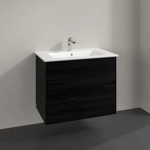 Bild von VILLEROY BOCH Collaro Waschbeckenunterschrank, 2 Auszüge, 761 x 610 x 480 mm, Black Oak #C14400AB