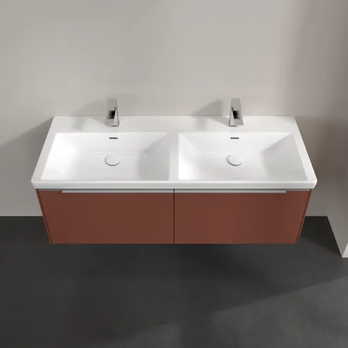 Bild von VILLEROY BOCH Subway 3.0 Waschbeckenunterschrank, 2 Auszüge, 1272 x 429 x 478 mm, Wine Red #C56700AH