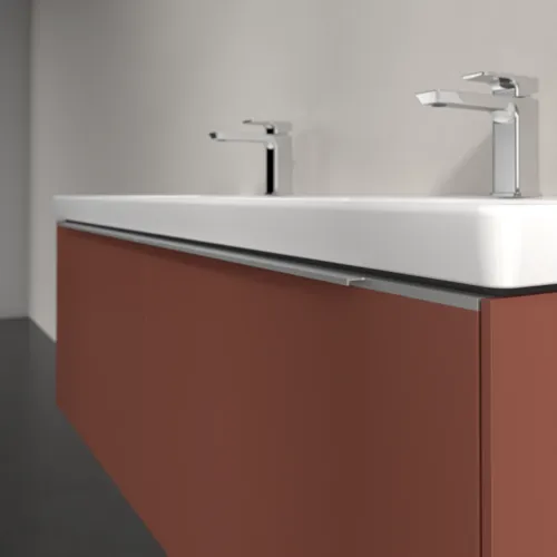 Bild von VILLEROY BOCH Subway 3.0 Waschbeckenunterschrank, 2 Auszüge, 1272 x 429 x 478 mm, Wine Red #C56700AH