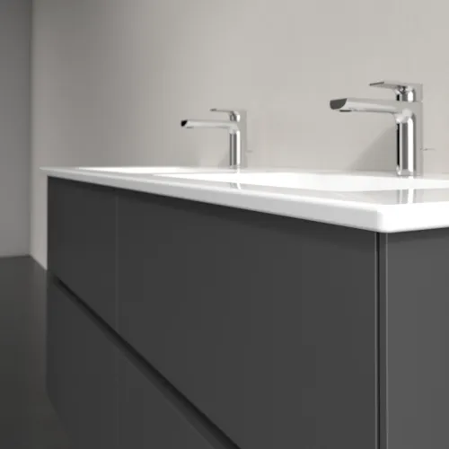 Bild von VILLEROY BOCH Collaro Waschbeckenunterschrank, mit Beleuchtung, 4 Auszüge, 1261 x 610 x 480 mm, Graphite #C147B0VR
