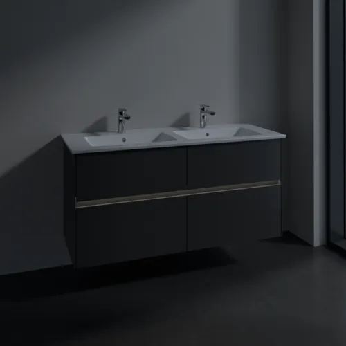 Bild von VILLEROY BOCH Collaro Waschbeckenunterschrank, mit Beleuchtung, 4 Auszüge, 1261 x 610 x 480 mm, Graphite #C147B0VR