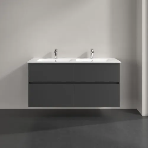 Bild von VILLEROY BOCH Collaro Waschbeckenunterschrank, mit Beleuchtung, 4 Auszüge, 1261 x 610 x 480 mm, Graphite #C147B0VR