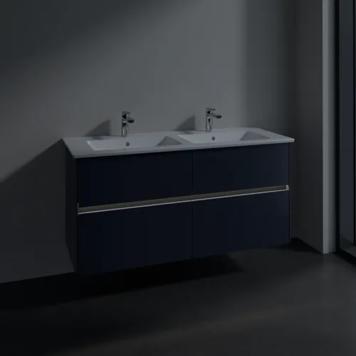 Bild von VILLEROY BOCH Collaro Waschbeckenunterschrank, mit Beleuchtung, 4 Auszüge, 1261 x 610 x 480 mm, Marine Blue #C147B0VQ