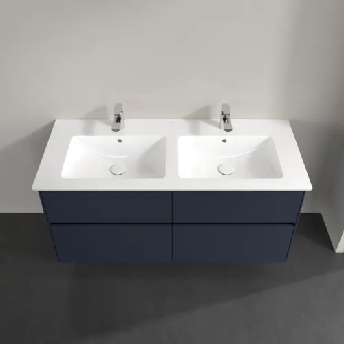 Bild von VILLEROY BOCH Collaro Waschbeckenunterschrank, mit Beleuchtung, 4 Auszüge, 1261 x 610 x 480 mm, Marine Blue #C147B0VQ