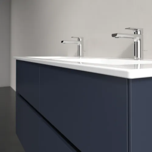 Bild von VILLEROY BOCH Collaro Waschbeckenunterschrank, mit Beleuchtung, 4 Auszüge, 1261 x 610 x 480 mm, Marine Blue #C147B0VQ