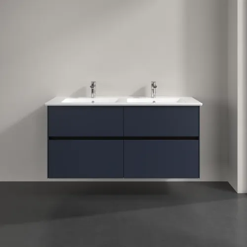 Bild von VILLEROY BOCH Collaro Waschbeckenunterschrank, mit Beleuchtung, 4 Auszüge, 1261 x 610 x 480 mm, Marine Blue #C147B0VQ