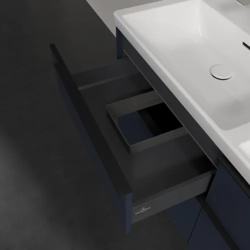 Bild von VILLEROY BOCH Subway 3.0 Waschbeckenunterschrank, mit Beleuchtung, 4 Auszüge, 1272 x 576 x 478 mm, Marine Blue #C568L1VQ