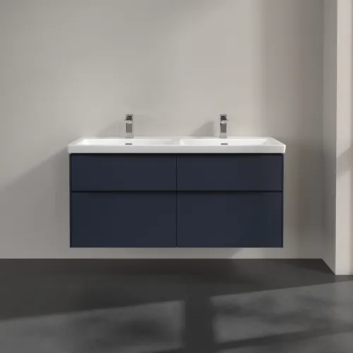 Bild von VILLEROY BOCH Subway 3.0 Waschbeckenunterschrank, mit Beleuchtung, 4 Auszüge, 1272 x 576 x 478 mm, Marine Blue #C568L1VQ