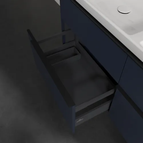 Bild von VILLEROY BOCH Subway 3.0 Waschbeckenunterschrank, mit Beleuchtung, 4 Auszüge, 1272 x 576 x 478 mm, Marine Blue #C568L1VQ