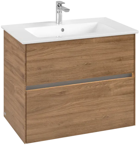 Picture of VILLEROY BOCH Collaro Vanity unit, with lighting, 2 pull-out compartments, 761 x 610 x 480 mm, Oak Kansas #C144B0RH