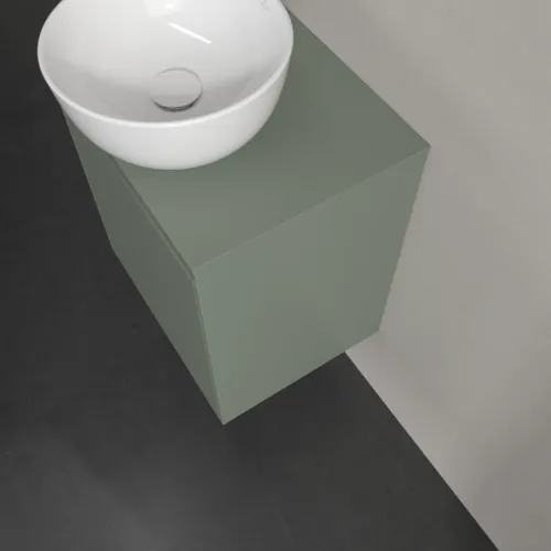 Bild von VILLEROY BOCH Collaro Waschbeckenunterschrank, mit Beleuchtung, 1 Tür, 500 x 548 x 380 mm, Soft Green / Soft Green #C149B0AF
