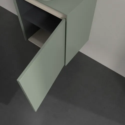 Bild von VILLEROY BOCH Collaro Waschbeckenunterschrank, mit Beleuchtung, 1 Tür, 500 x 548 x 380 mm, Soft Green / Soft Green #C149B0AF