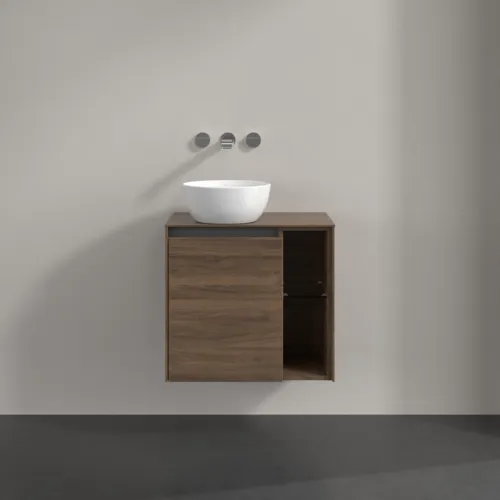 Bild von VILLEROY BOCH Collaro Waschbeckenunterschrank, mit Beleuchtung, 1 Tür, 600 x 548 x 380 mm, Arizona Oak / Arizona Oak #C152B0VH