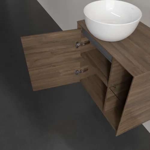 Bild von VILLEROY BOCH Collaro Waschbeckenunterschrank, mit Beleuchtung, 1 Tür, 600 x 548 x 380 mm, Arizona Oak / Arizona Oak #C152B0VH