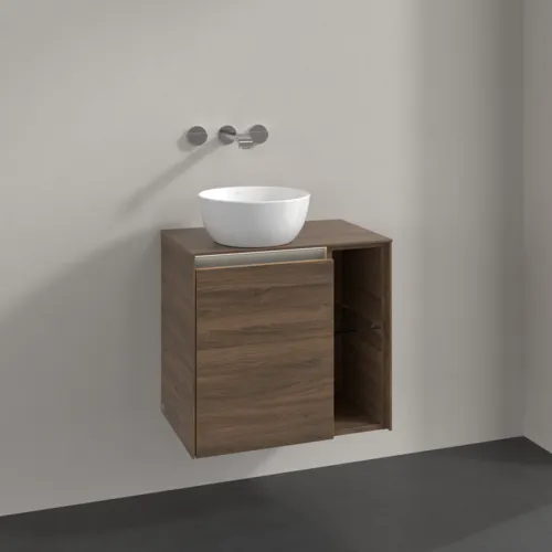Bild von VILLEROY BOCH Collaro Waschbeckenunterschrank, mit Beleuchtung, 1 Tür, 600 x 548 x 380 mm, Arizona Oak / Arizona Oak #C152B0VH