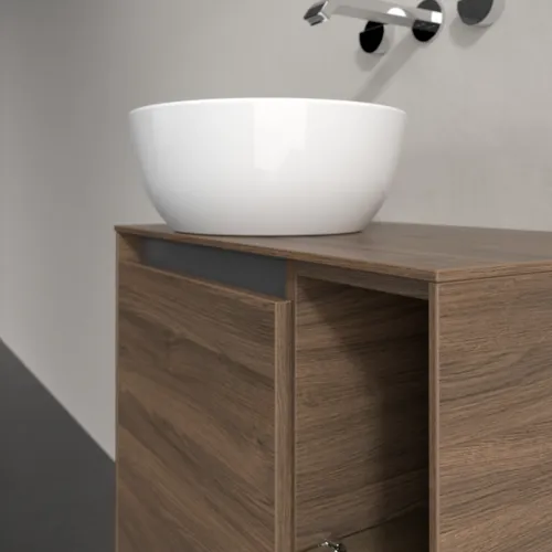 Bild von VILLEROY BOCH Collaro Waschbeckenunterschrank, mit Beleuchtung, 1 Tür, 600 x 548 x 380 mm, Arizona Oak / Arizona Oak #C152B0VH