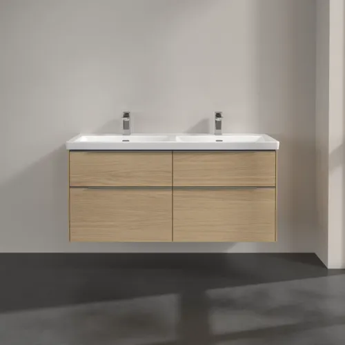 Bild von VILLEROY BOCH Subway 3.0 Waschbeckenunterschrank, mit Beleuchtung, 4 Auszüge, 1272 x 576 x 478 mm, Nordic Oak #C568L0VJ