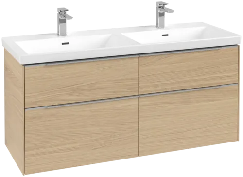 VILLEROY BOCH Subway 3.0 Vanity unit, with lighting, 4 pull-out compartments, 1272 x 576 x 478 mm, Nordic Oak #C568L0VJ resmi