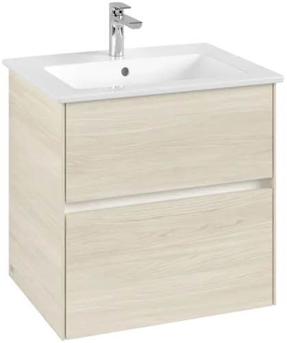VILLEROY BOCH Collaro Vanity unit, 2 pull-out compartments, 611 x 610 x 480 mm, White Oak #C14300AA resmi