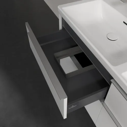Bild von VILLEROY BOCH Subway 3.0 Waschbeckenunterschrank, mit Beleuchtung, 4 Auszüge, 1272 x 576 x 478 mm, Brilliant White #C568L0VE