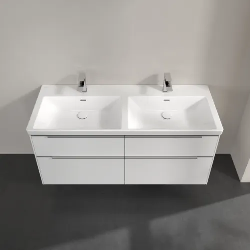 Bild von VILLEROY BOCH Subway 3.0 Waschbeckenunterschrank, mit Beleuchtung, 4 Auszüge, 1272 x 576 x 478 mm, Brilliant White #C568L0VE