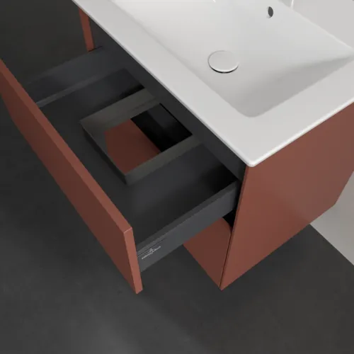 Bild von VILLEROY BOCH Collaro Waschbeckenunterschrank, 2 Auszüge, 611 x 610 x 480 mm, Wine Red #C14300AH