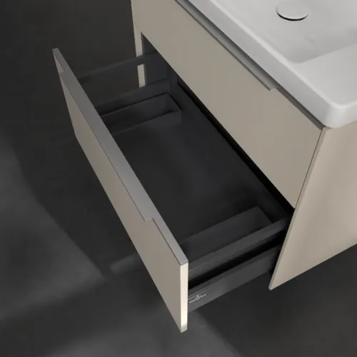 Bild von VILLEROY BOCH Subway 3.0 Waschbeckenunterschrank, mit Beleuchtung, 2 Auszüge, 772 x 576 x 478 mm, Cashmere Grey #C574L0VN