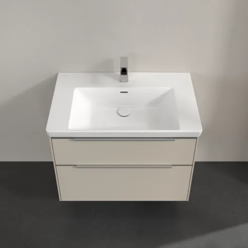 Bild von VILLEROY BOCH Subway 3.0 Waschbeckenunterschrank, mit Beleuchtung, 2 Auszüge, 772 x 576 x 478 mm, Cashmere Grey #C574L0VN