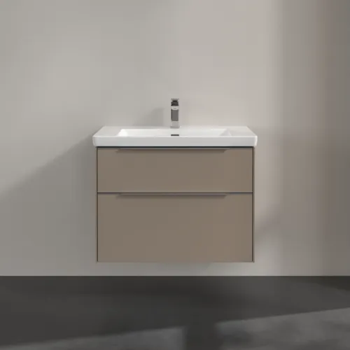 Bild von VILLEROY BOCH Subway 3.0 Waschbeckenunterschrank, mit Beleuchtung, 2 Auszüge, 772 x 576 x 478 mm, Taupe #C574L0VM